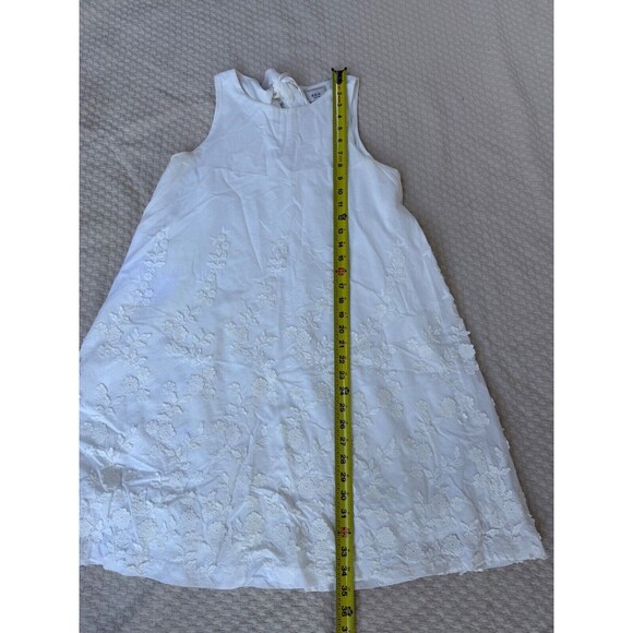 Eci New York Floral A-Line Dress Tie Back Midi | Ivory | Women's Size Medium‎ - Picture 11 of 11